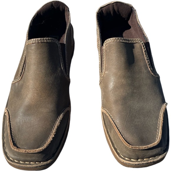 Bed Stu Distressed Butter Soft Leather Coaster Driving Loafers Moc-toe Size 9.5 - Picture 3 of 7